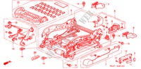V. ZITTING COMPONENTEN (L.)(VOLLEDIG BEKRACHTIGDE ZITTING) voor Honda ACCORD 2.4 EXECUTIVE-E 4 deuren 5-traps automatische versnellingsbak 2006
