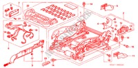 V. ZITTING COMPONENTEN (R.)(VOLLEDIG BEKRACHTIGDE ZITTING) voor Honda ACCORD 2.4 EXECUTIVE 4 deuren 5-traps automatische versnellingsbak 2003
