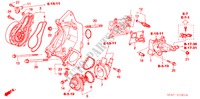 WATERPOMP(2.4L) voor Honda ACCORD 2.4 EXECUTIVE 4 deuren 6-versnellings handgeschakelde versnellingsbak 2003