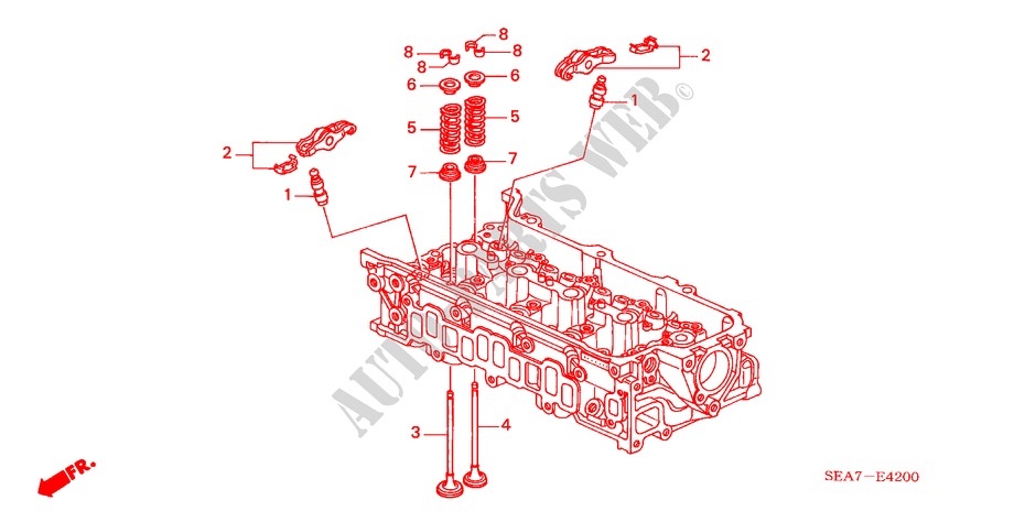 KLEP/ZWAAI ARM(DIESEL) voor Honda ACCORD 2.2 EXECUTIVE 4 deuren 5-versnellings handgeschakelde versnellingsbak 2004