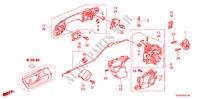 ACHTER PORTIER SLOTEN/BUITEN HENDEL voor Honda ACCORD 2.4 EXECUTIVE 4 deuren 5-traps automatische versnellingsbak 2007