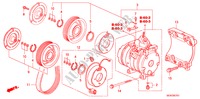 AIRCONDITIONER(COMPRESSOR) (DIESEL) voor Honda ACCORD 2.2 SE 4 deuren 6-versnellings handgeschakelde versnellingsbak 2008