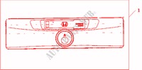 IND.CASSETTE SPELER (EXCL.BEV.SET 08B06 SEA 600) voor Honda ACCORD 2.4 EXECUTIVE 4 deuren 6-versnellings handgeschakelde versnellingsbak 2007