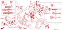 MOTOR BEDRADINGSBUNDEL(LH) (DIESEL) voor Honda ACCORD 2.2 SPORT SE 4 deuren 6-versnellings handgeschakelde versnellingsbak 2008
