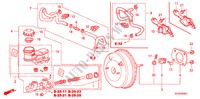 REM HOOFDCILINDER/ HOOFDSPANNING(RH) voor Honda ACCORD 2.0 SE 4 deuren 5-traps automatische versnellingsbak 2008