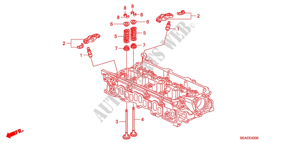 KLEP/ZWAAI ARM(DIESEL) voor Honda ACCORD 2.2 SPORT SE 4 deuren 6-versnellings handgeschakelde versnellingsbak 2008