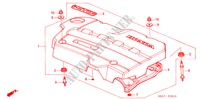 MOTOR AFDEKKING(DIESEL) voor Honda ACCORD TOURER 2.2 EXECUTIVE 5 deuren 5-versnellings handgeschakelde versnellingsbak 2005