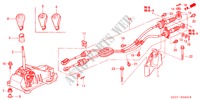 OVERSCHAKELHENDEL(LH) voor Honda ACCORD TOURER 2.0 COMFORT 5 deuren 5-versnellings handgeschakelde versnellingsbak 2003