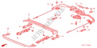 SCHUIFDAK KOMPONENTEN voor Honda ACCORD TOURER 2.4 EXECUTIVE 5 deuren 6-versnellings handgeschakelde versnellingsbak 2003
