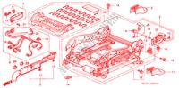 V. ZITTING COMPONENTEN (R.)(VOLLEDIG BEKRACHTIGDE ZITTING) voor Honda ACCORD TOURER 2.4 EXECUTIVE 5 deuren 5-traps automatische versnellingsbak 2005