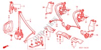 VEILIGHEIDSRIEMEN voor Honda ACCORD TOURER 2.4 TYPE S 5 deuren 6-versnellings handgeschakelde versnellingsbak 2003