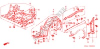 VOOR KAPPEN (1) voor Honda ACCORD TOURER 2.0 COMFORT 5 deuren 5-traps automatische versnellingsbak 2003