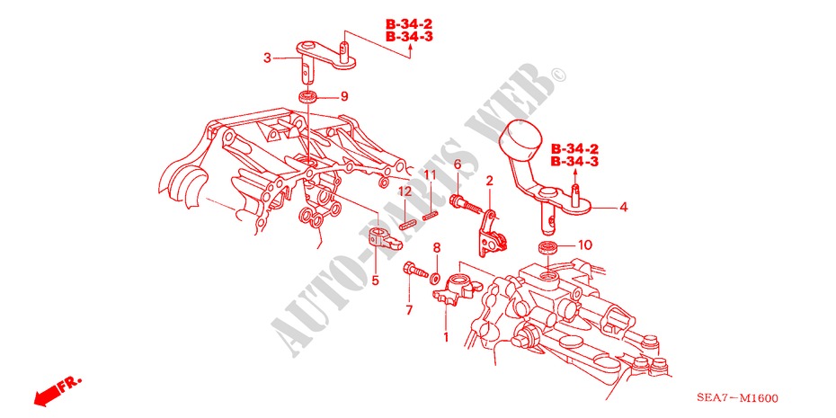 OVERSCHAKELARM(DIESEL) voor Honda ACCORD TOURER 2.2 EXECUTIVE 5 deuren 5-versnellings handgeschakelde versnellingsbak 2004