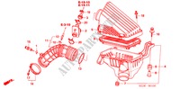 LUCHTFILTER voor Honda ACCORD TOURER 2.4 EXECUTIVE 5 deuren 6-versnellings handgeschakelde versnellingsbak 2007