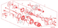 STARTMOTOR (MITSUBISHI) (DIESEL) voor Honda ACCORD TOURER 2.2 EXECUTIVE 5 deuren 6-versnellings handgeschakelde versnellingsbak 2007