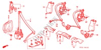 VEILIGHEIDSRIEMEN voor Honda ACCORD TOURER 2.2 EXECUTIVE 5 deuren 6-versnellings handgeschakelde versnellingsbak 2007