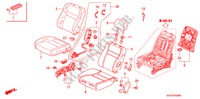 VOOR ZITTING(R.)(RH)(1) voor Honda ACCORD TOURER 2.0 SE 5 deuren 5-versnellings handgeschakelde versnellingsbak 2007