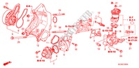 WATERPOMP(2.0L) voor Honda ACCORD TOURER 2.0 EXECUTIVE 5 deuren 5-versnellings handgeschakelde versnellingsbak 2007