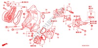 WATERPOMP(2.4L) voor Honda ACCORD TOURER 2.4 EXECUTIVE 5 deuren 5-traps automatische versnellingsbak 2006