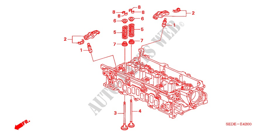 KLEP/ZWAAI ARM(DIESEL) voor Honda ACCORD TOURER 2.2 EXECUTIVE 5 deuren 6-versnellings handgeschakelde versnellingsbak 2007