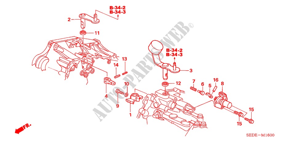 OVERSCHAKELARM(DIESEL) voor Honda ACCORD TOURER 2.2 EXECUTIVE 5 deuren 6-versnellings handgeschakelde versnellingsbak 2007