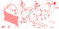 AIRCONDITIONER (SLANGEN/PIJPEN) (LH) voor Honda CITY EXI-E 4 deuren CVT versnellingsbak 2007