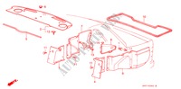 ACHTER HOUDER voor Honda PRELUDE EX 2 deuren 4-traps automatische versnellingsbak 1986