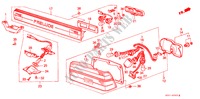 ACHTERLICHT/ACHTER LICHT voor Honda PRELUDE DX 2 deuren 5-versnellings handgeschakelde versnellingsbak 1985