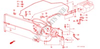 AIRCONDITIONER (SLANGEN/PIJPEN) voor Honda PRELUDE EX 2 deuren 5-versnellings handgeschakelde versnellingsbak 1985