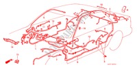 CABINE BEDRADINGSBUNDEL voor Honda PRELUDE 2.0SI 2 deuren 5-versnellings handgeschakelde versnellingsbak 1987