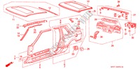 CHASSIS STRUKTUUR(3) voor Honda PRELUDE EX 2 deuren 4-traps automatische versnellingsbak 1985