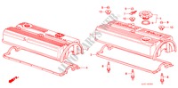 CILINDERKOP AFDEKKING voor Honda PRELUDE 2.0SI 2 deuren 4-traps automatische versnellingsbak 1987