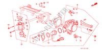 GAS HUIS(PGM FI) voor Honda PRELUDE 2.0I-16 2 deuren 5-versnellings handgeschakelde versnellingsbak 1987