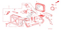 LUCHTFILTER voor Honda PRELUDE STD 2 deuren 5-versnellings handgeschakelde versnellingsbak 1986