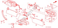 SPIEGEL/ZONNEKLEP voor Honda PRELUDE 2.0I-16 2 deuren 5-versnellings handgeschakelde versnellingsbak 1986