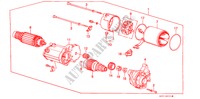 STARMOTOR COMPONENT (ND)(1.4KW) voor Honda PRELUDE EX 2 deuren 5-versnellings handgeschakelde versnellingsbak 1986