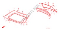 VOOR RUIT/ ACHTER RUIT voor Honda PRELUDE EX 2 deuren 4-traps automatische versnellingsbak 1986