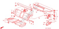 ACHTER ZITTING voor Honda PRELUDE 2.0I-16 4WS 2 deuren 4-traps automatische versnellingsbak 1988