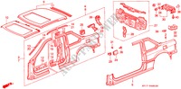 CHASSIS STRUKTUUR(3) voor Honda PRELUDE 2.0EX 2 deuren 5-versnellings handgeschakelde versnellingsbak 1988