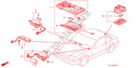 INTERIEUR VERLICHTING voor Honda PRELUDE 2.0EX 2 deuren 5-versnellings handgeschakelde versnellingsbak 1989