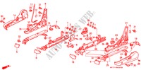 V. ZITTING COMPONENTEN(2) voor Honda PRELUDE 2.0I-16 2 deuren 4-traps automatische versnellingsbak 1990