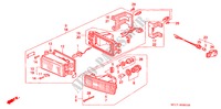 VOOR COMBINATIELICHT (2) voor Honda PRELUDE 2.0EX 2 deuren 4-traps automatische versnellingsbak 1990