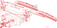 VOOR RUITESPROEIER (1) voor Honda PRELUDE 2.0I-16 4WS 2 deuren 5-versnellings handgeschakelde versnellingsbak 1988