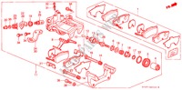 ACHTER REMKLAUW voor Honda PRELUDE 2.0I-16 4WS 2 deuren 5-versnellings handgeschakelde versnellingsbak 1991
