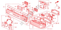 ACHTERLICHT/ACHTER LICHT voor Honda PRELUDE 2.0EX 2 deuren 4-traps automatische versnellingsbak 1991