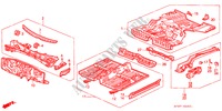 CHASSIS STRUKTUUR(2) voor Honda PRELUDE 2.0EX 4WS 2 deuren 4-traps automatische versnellingsbak 1991