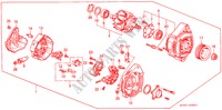 GENERATOR(DENSO) voor Honda PRELUDE 2.0I-16 4WS 2 deuren 5-versnellings handgeschakelde versnellingsbak 1991