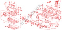 INLAAT SPRUITSTUK(2) (PGM FI) voor Honda PRELUDE 2.0I-16 2 deuren 4-traps automatische versnellingsbak 1991
