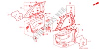 INTERIEUR VOERING voor Honda PRELUDE 2.0I-16 4WS 2 deuren 4-traps automatische versnellingsbak 1991
