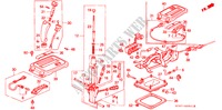 KEUZEHENDEL voor Honda PRELUDE 2.0I-16 4WS 2 deuren 4-traps automatische versnellingsbak 1991